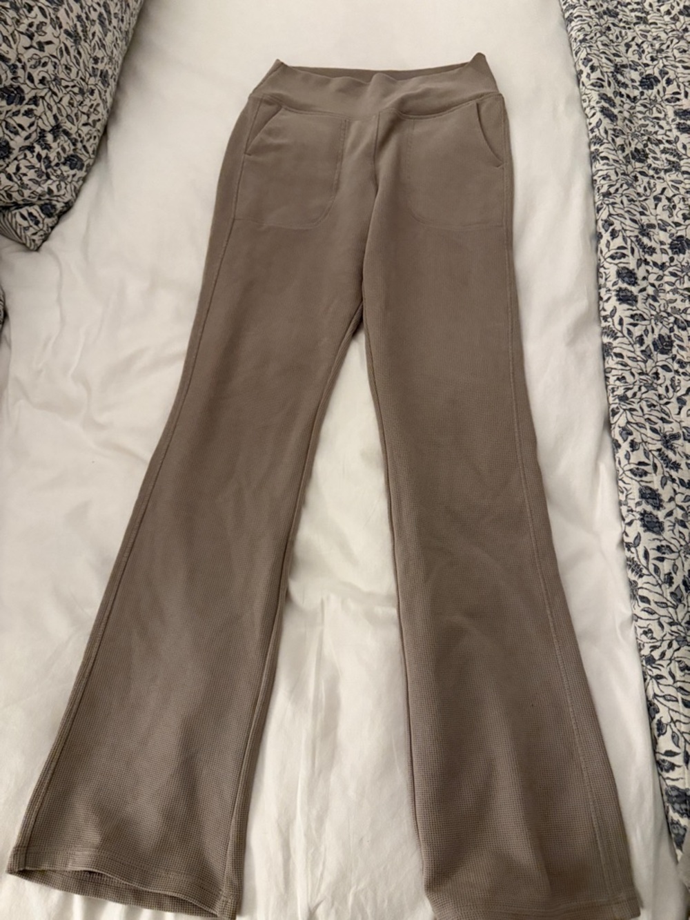 Calvin Klein Taupe Waffle-Knit Top
